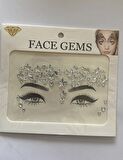 Face Gems Yüz Süsleme Taşı Vücut Kristali Model 16