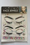 Face Gems Yüz Süsleme Taşı Vücut Kristali Model 20