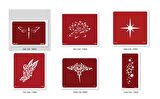 Lotus Yıldız Geçici Dövme Şablonu Seti Sadece Desen 