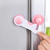 20 adet Bebek Çocuk Güveninlik Seti Kapak Dolap Çekmece Kilidi 10+10 Adet Çok Amaçlı cırtlı bez kilit yüksek yapıştırma yüksek kalite kırmızı+pembe