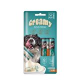 M-Pets Creamy Somonlu ve Biftekli Sıvı Köpek Ödül Maması 15 Gr 4 Adet