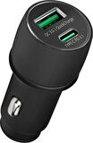 Powerway PD20W 3100 Amper Type-C To Lıghtıng Hızlı Şarj Araç Şarj Seti CC35
