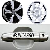 Picasso Kapı Kolu Jant Sticker (10 Adet) Etiket Yapıştırma Z141