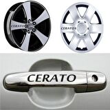 Cerato Kapı Kolu Jant Sticker (10 Adet) Etiket Yapıştırma Z42