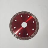 Granit Seramik Kesme Diski Mermer Kesme Diski Spral Ucu 115*1.3mm Kırmızı İnce Hassas Turbo Kesici