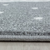 Renkli Yumuşak Figürlü Tasarım Harikası Pembe Renk Çocuk Odası Halısı