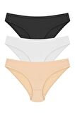 Bikini Model Külot 3'lü Paket %100 Pamuk
