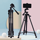 Telefon Ve Fotoğraf Makinası Takılabilen Bluetooth Kumandalı 146 Cm Tripod