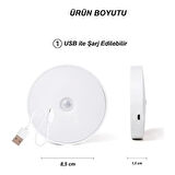 Şarjlı Sensörlü Gece Led Lambası Egonex