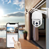 2.0 Mp Hd Lens İç Dış Mekan Suya Danıklı Ip Wifi Network Güvenlik Kamerası 32 Gb Hafıza Kartlı