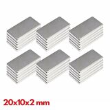 N35 20x10x2 Mm Neodyum Mıknatıs 1000 Adet, Köşeli, Nikel Kaplamalı Kaliteli Ve Dayanıklı Ürün