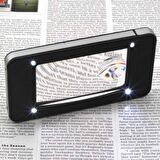 Nikula-iphone  Şekli Led Işıkları Ile Led Aydınlatmalı,3x-5x,okuma Büyüteç