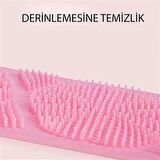 Çift Taraflı Banyo Hamam Lifi Silikon Masajlı Yumuşak Duş Lifi Uzun Ömürlü Hazır Banyo Keses