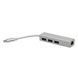 Pm-18229 Usb Type-c 3.0 3 Port Hub + Gıgabıt Ethernet Adaptör