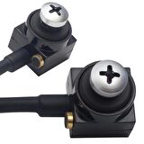 Pm-19312 3.6 Mm 800 Tvl 1/4 Sensör Mikrofonlu Vida Tip Mini Kamera
