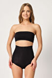 Korse Dikişsiz Yüksek Bel Double Slip Korse