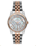 ESSENCE DUAL TİME FONKSİYONLU ROSE ÇELİK 3 ATM SU GEÇİRMEZ 38MM KADIN KOL SAATİ