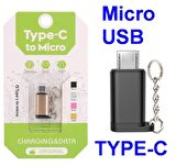 Micro Usb To Type-C Otg Adaptör Çevirici Aparat Dönüştürücü