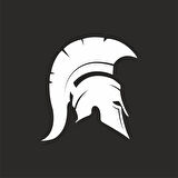 Miğfer Sticker17x17 Cm Beyaz