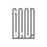 Good Bad Sticker17x17 Cm Gri