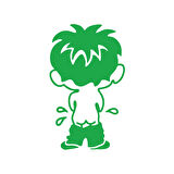 Cocuk Sticker17x17 Cm Yeşil