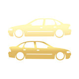Basık Opel Vectra Sticker 17x17 Cm Gold