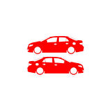 Basık Corolla Sticker 17x17 Cm Kırmızı