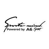 Sports Mind Audi A6 Sports Sticker 17x17 Cm Siyah