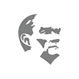 Mustafa Kemal Atatürk Silüet Sticker 17x17 Cm
