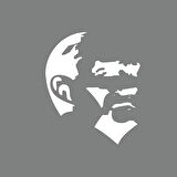 Mustafa Kemal Atatürk Silüet Sticker 17x17 Cm