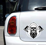 Kurukafa 7 Sticker 10x10 cmRenkli Sticker