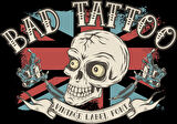 Bad Tattto Kurukafa Sticker 10x10 cmRenkli Sticker