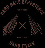 Hard Race Experience Sticker 10x10 cmRenkli Sticker