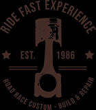 Ride Fast Experience Sticker 10x10 cmRenkli Sticker