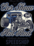 Car Show Sticker 10x10 cmRenkli Sticker