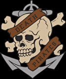 Death Pirate Sticker 10x10 cmRenkli Sticker