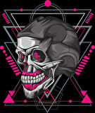 Mekanik Kurukafa Sticker 10x10 cmRenkli Sticker