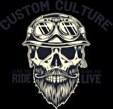 Kurukafa 12 Sticker 10x10 cmRenkli Sticker