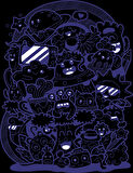 Desenler Sticker 4 10x10 cmRenkli Sticker