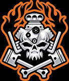 motor ve iskelet sitcker 10x10 cmRenkli Sticker