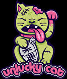 Unlucky Cat Şanssız Kedi 10x10 cmRenkli Sticker