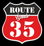 35 izmir Sticker 10x10 cmRenkli Sticker