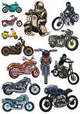 Motorcu Motorlar Sticker Set 15 Parça Telefon, Tablet, Defter, Laptop Sticker