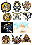 Zeus Sticker Set-1 11 Parça Telefon, Tablet, Defter, Laptop Sticker