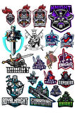 Knight Şövalye Sticker Set-3 19 Parça Telefon, Tablet, Defter, Laptop Sticker