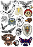 Kartal Sticker Set 5 20 Parça Telefon, Tablet, Defter, Laptop Sticker