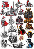 Şövalye Sticker Set 3 16 Parça Telefon, Tablet, Defter, Laptop Sticker