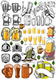 Biralar Sticker Set 20 Parça Telefon, Tablet, Defter, Laptop Sticker