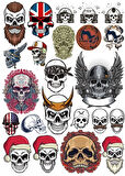 Kurukafa Sticker Set 7 22 Parça Telefon, Tablet, Defter, Laptop Sticker