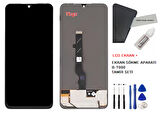 Tkgz - Tcl 30 PLUS Uyumlu Lcd Ekran Dokunmatik SERVİCE - PACK + B-7000 + Montaj Seti